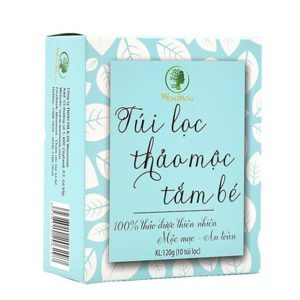 Túi lọc thảo mộc tắm bé WonMom 120g (10 túi lọc)