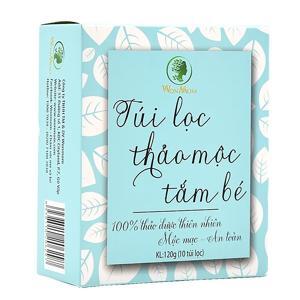 Túi lọc thảo mộc tắm bé WonMom 120g (10 túi lọc)