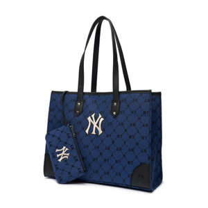 Túi MLB Monogram Diamond Jacquard NY Yankees Brown 3AORL021N