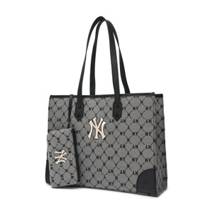 Túi MLB Monogram Diamond Jacquard NY Yankees Brown 3AORL021N