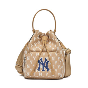 Túi MLB Monogram Jacquard Bucket Bag New York Yankees Black 3ABMS012N