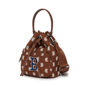 Túi MLB Monogram Jacquard Bucket Bag New York Yankees Black 3ABMS012N