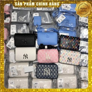 Túi MLB Monogram Mini Crayon Cross Bag LA Pink 32BGDR111-07P