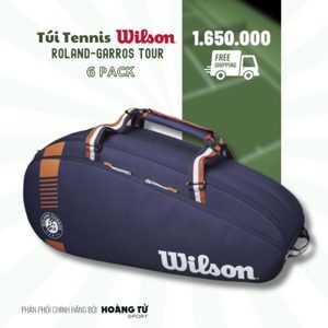 Túi Tennis Wilson Roland Garros Team 6 Pack WR8006701001