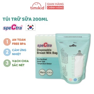 Túi trữ sữa (đựng sữa) không BPA Spectra Hàn Quốc (30 túi – 210ml)