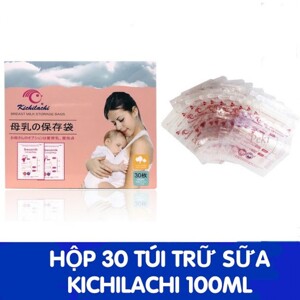 Túi trữ sữa kichilachi - Hộp 30 túi 100ml