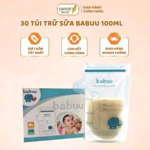 Túi trữ sữa mẹ Babuu - Hộp 30 túi 100ml