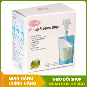 Túi trữ sữa mẹ trực tiếp từ máy hút sữa Unimom UM870282