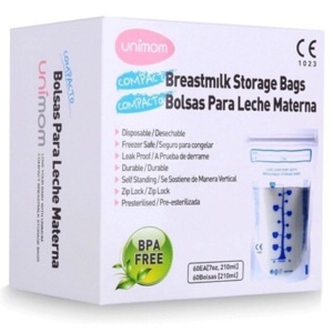 Túi trữ sữa Unimom Compact không BPA - 60 túi 210 ml UM870268