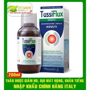 Tussiflux Adult – Hỗ trợ giảm ho, giảm đau rát họng cho người lớn