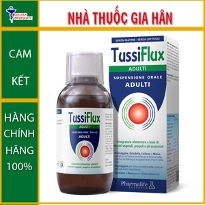 Tussiflux Adult – Hỗ trợ giảm ho, giảm đau rát họng cho người lớn