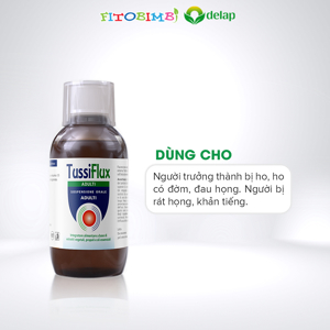 Tussiflux Adult – Hỗ trợ giảm ho, giảm đau rát họng cho người lớn
