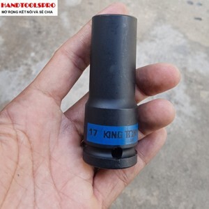 Tuýp 1/2" đen dài 17mm Kingtony 443517M