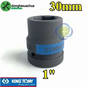 Tuýp 30mm loại 1 inch ngắn màu đen 6 cạnh Kingtony 853530M