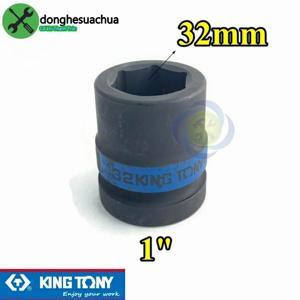 Tuýp 32mm loại 1 Inch ngắn màu đen 6 cạnh Kingtony 853532M