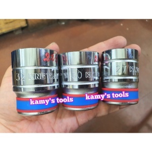 Tuýp 32mm loại 3/4 Kingtony 633032M ngắn 12 cạnh màu trắng