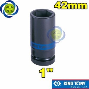 Tuýp 42mm 1 inch Kingtony 843542M loại dài 6 cạnh màu đen