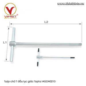 Tuýp chữ T đầu lục giác Toptul AGDA0213