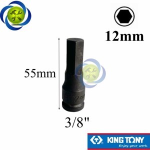 Tuýp đen lục giác 12mm Kingtony 305512M loại 3/8