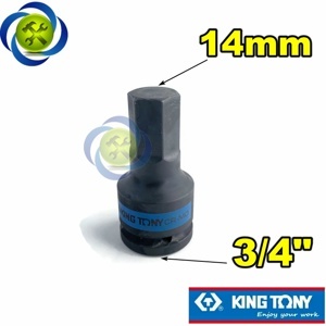 Tuýp đen lục giác 14mm Kingtony 601514 loại 3/4