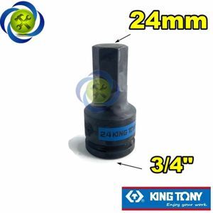 Tuýp đen lục giác 24mm Kingtony 601524 loại 3/4