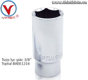 Tuýp lục giác 3/8" Toptul BAEE1216