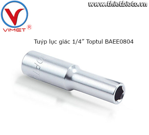 Tuýp lục giác dài Toptul BAEE0804 - 1/4″ Dr. x 4mm