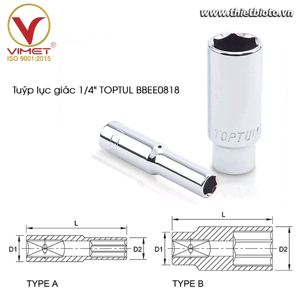 Tuýp lục giác ToptuI BBEE0818