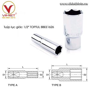 Tuýp lục giác ToptuI BBEE1626