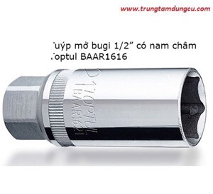 Tuýp mở bugi có nam châm Toptul BAAR1616