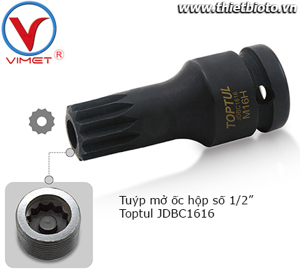 Tuýp mở ốc nhớt hộp số 1/2 inch Toptul JDBC1616