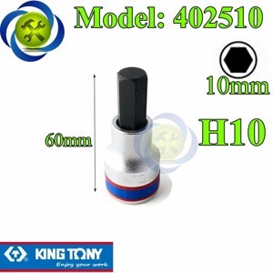 Tuýp mũi lục giác H10 Kingtony 402510 - 1/2"