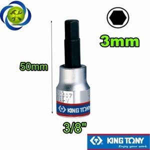 Tuýp mũi lục giác H3 Kingtony 302503 3/8"