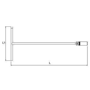 Tuýp T lục giác lắt léo Toptul CTBA0832