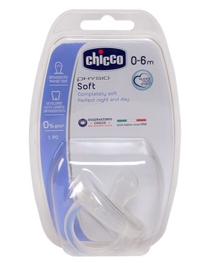 Ty ngậm Chicco Silicone Physio 01808