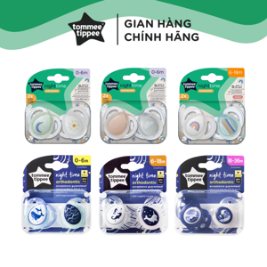 Ty ngậm dạ quang cho bé Tommee Tippee - 18-36 tháng, vỉ 2 cái