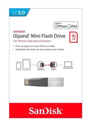 USB SanDisk iXpand IX40 cho iPhone, iPad, PC 16GB