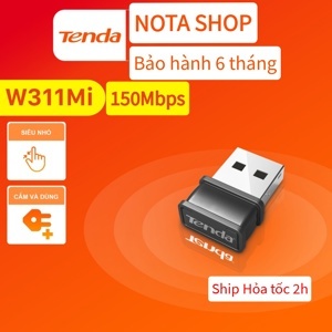 USB thu Wifi Tenda U9 Mini Không Anten, chuẩn AC 650Mbps – 2 băng tần