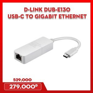 USB‑C to Gigabit Ethernet Adapter D-Link DUB-E130