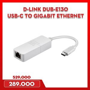 USB‑C to Gigabit Ethernet Adapter D-Link DUB-E130