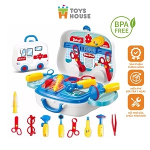 Vali đồ chơi bác sỹ màu xanh Toys House 008-918
