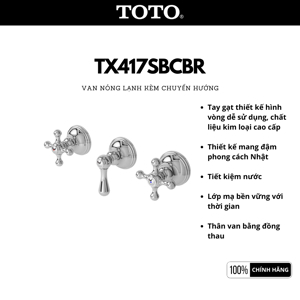 Van điều chỉnh nóng lạnh Toto TX417SBCBR