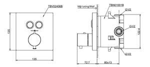 Van gật gù TOTO TBV02406B/TBN01001B