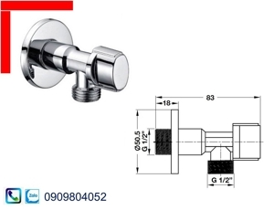 Van khóa nước Hafele 495.61.250
