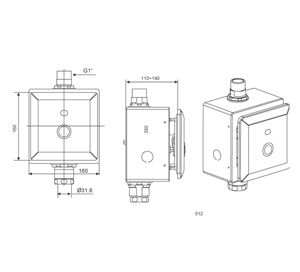 Van xả bàn cầu cảm ứng American WF-8603-(DC)