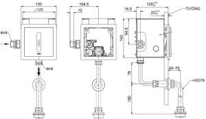 Van xả tiểu nam Toto TTUE602DN