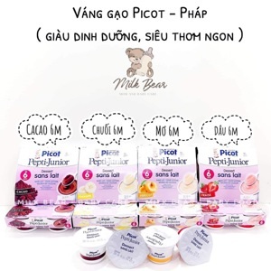 Váng gạo Picot Pháp vị chuối 100gx4 (6m+)