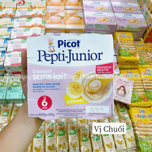 Váng gạo Picot Pháp vị chuối 100gx4 (6m+)