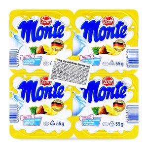 Váng sữa Monte Vani cho bé vỉ 4 hộp x 55g