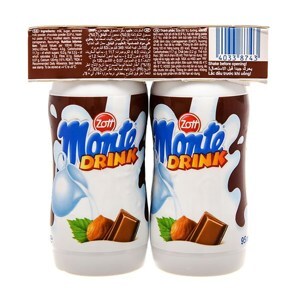 Váng sữa uống hương vani Zott Monte lốc 4 chai x 95ml